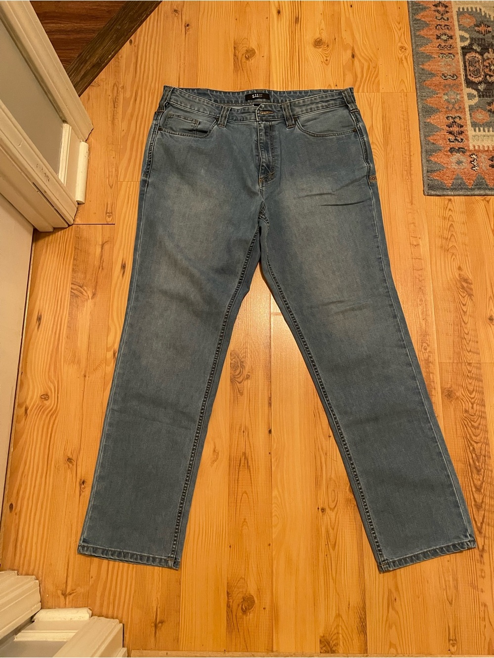 5.11 Tactical Men’s Straight Jeans in Faded Blue